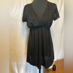 Maurices Size Small Black Lace Babydoll Top Whimsigoth